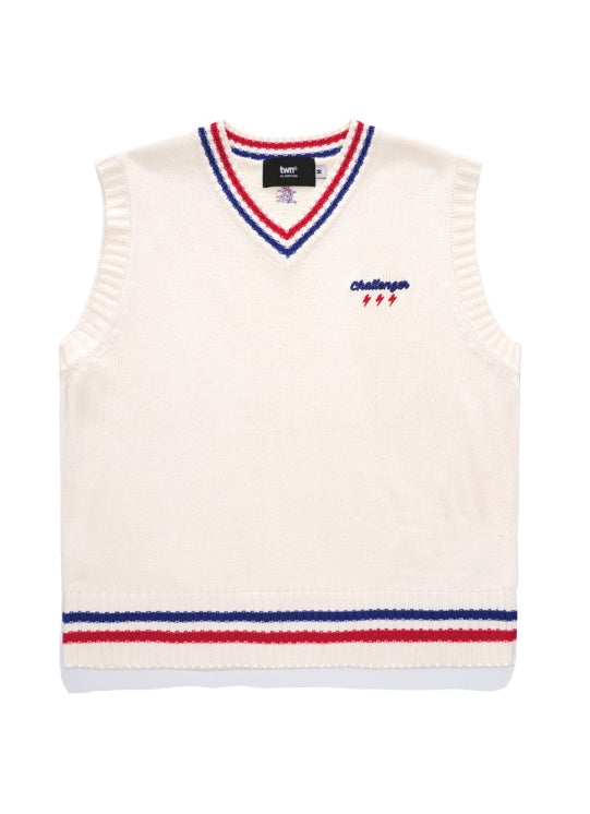 ティーダブリューエヌ(TWN) SEMESTER CHALLENGER KNIT VEST 4COLOR YMKN3263