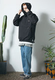 セイントペイン(SAINTPAIN)  SP SIDE ZIP LOGO ANORAK-BLACK