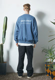 セイントペイン(SAINTPAIN)  SP PIGMENT VRTN LOGO CREW NECK-BLUE