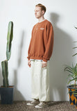 セイントペイン(SAINTPAIN) SP VRTN LOGO CREW NECK-BROWN