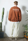 セイントペイン(SAINTPAIN) SP VRTN LOGO CREW NECK-BROWN