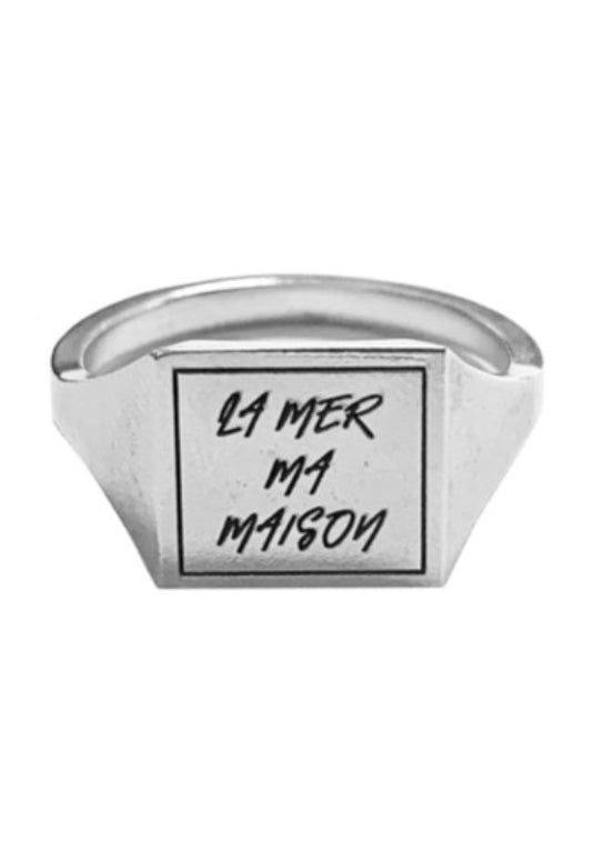 ラメルマメゾン (LA MER MA MAISON)  SQUARE LOGO RING