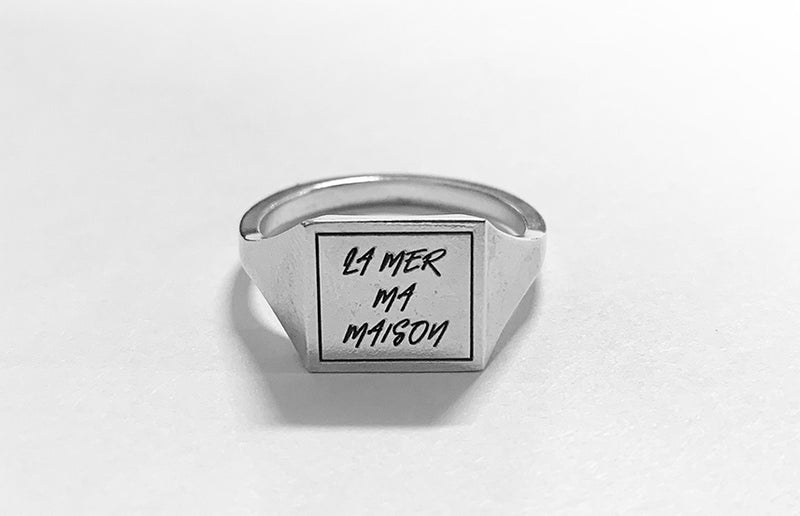 ラメルマメゾン (LA MER MA MAISON)  SQUARE LOGO RING