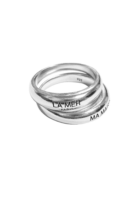 ラメルマメゾン (LA MER MA MAISON)  LMMM LOGO DOUBLE RING