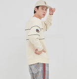 ロマンティッククラウン(ROMANTIC CROWN)FRIDAY PIPING SWEAT SHIRT_OATMEAL