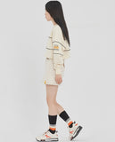 ロマンティッククラウン(ROMANTIC CROWN)FRIDAY PIPING SWEAT SHIRT_OATMEAL