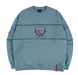 ロマンティッククラウン(ROMANTIC CROWN)FRIDAY PIPING SWEAT SHIRT_LIGHT BLUE