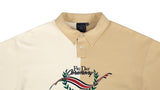 ロマンティッククラウン(ROMANTIC CROWN)TONE ON TONE POLO SHIRT_BEIGE