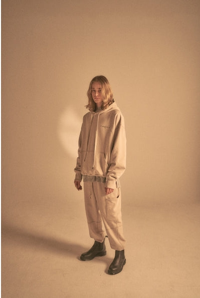 OVERR(オベルー)  20SS POCKET DETAIL BEIGE SWEATPANTS