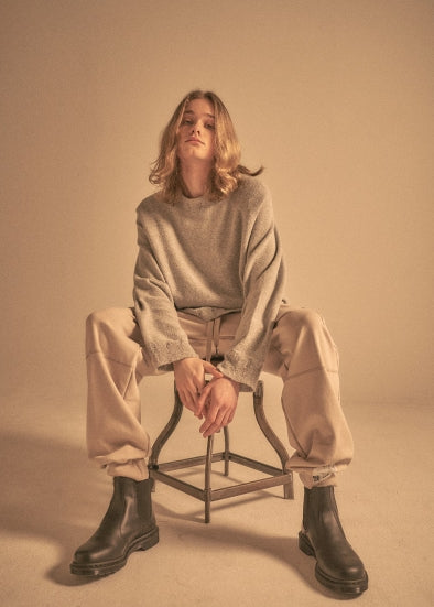 OVERR(オベルー)  20SS POCKET DETAIL BEIGE SWEATPANTS