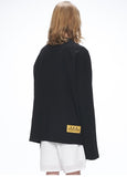 オベルー(OVERR) 20SS ZIPPER BLACK L/S T-SHIRTS