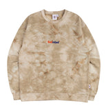 ベドインベド(BADINBAD) TIE DYE LOGO SWEATSHIRT_OATMEAL