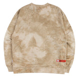 ベドインベド(BADINBAD) TIE DYE LOGO SWEATSHIRT_OATMEAL