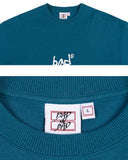 ベドインベド(BADINBAD)SCRIBE LOGO LONG SLEEVE_BLUE GREEN