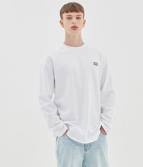 ベドインベド(BADINBAD) BIB LOGO LONG SLEEVE_WHITE