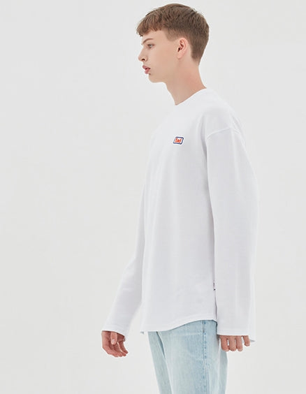 ベドインベド(BADINBAD) BIB LOGO LONG SLEEVE_WHITE