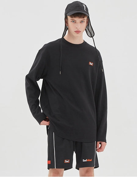 ベドインベド(BADINBAD) BIB LOGO LONG SLEEVE_BLACK