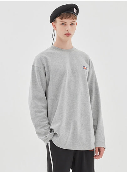 ベドインベド(BADINBAD) BIB LOGO LONG SLEEVE_GREY