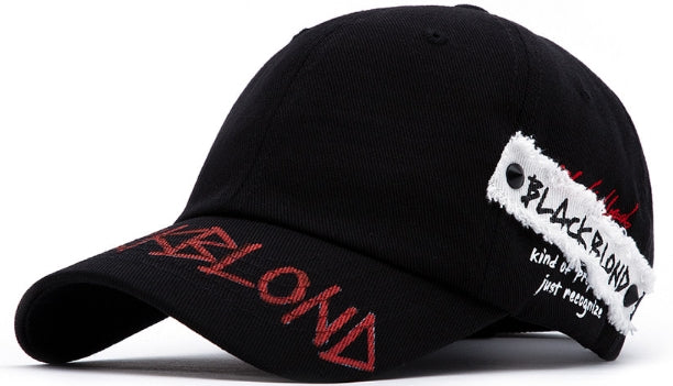 ブラックブロンド(BLACKBLOND) BBD Slogan Patch Graffiti Logo Cap (Black)