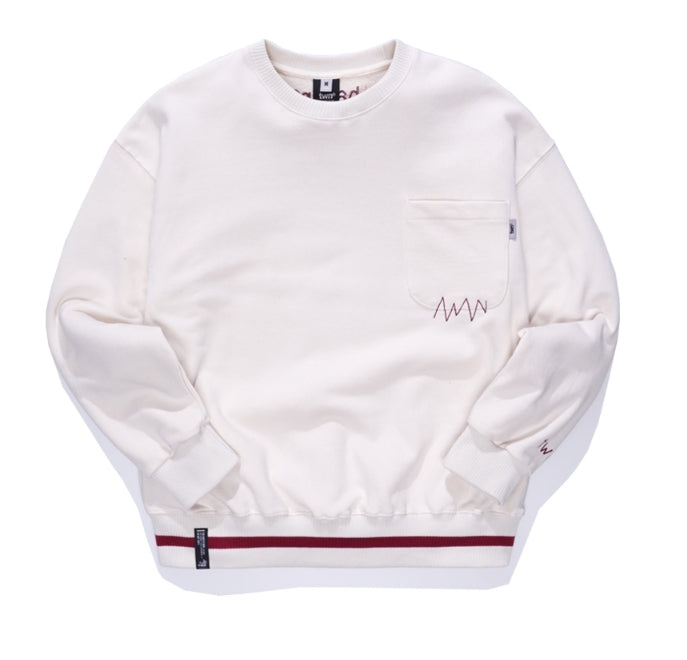 ティーダブリューエヌ(TWN) OVERLAP SWEAT SHIRTS STMT3264