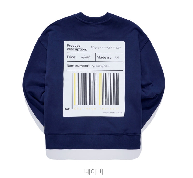 ティーダブリューエヌ(TWN) UNICODE SWEATSHIRT LMMT327