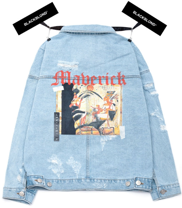 ブラックブロンド(BLACKBLOND) BBD Maverick Denim Jacket (Light Blue)