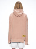 オベルー(OVERR) 20SS VELCRO PIGMENT INDIPINK HOODIE