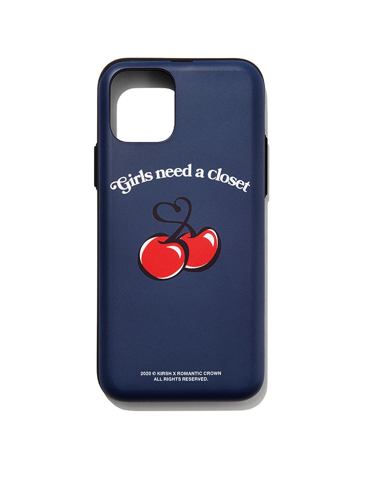 ROMANTIC CROWN(ロマンティック クラウン) [KIRSH X RMTCRW]CHERRY PHONE CASE_BLUE