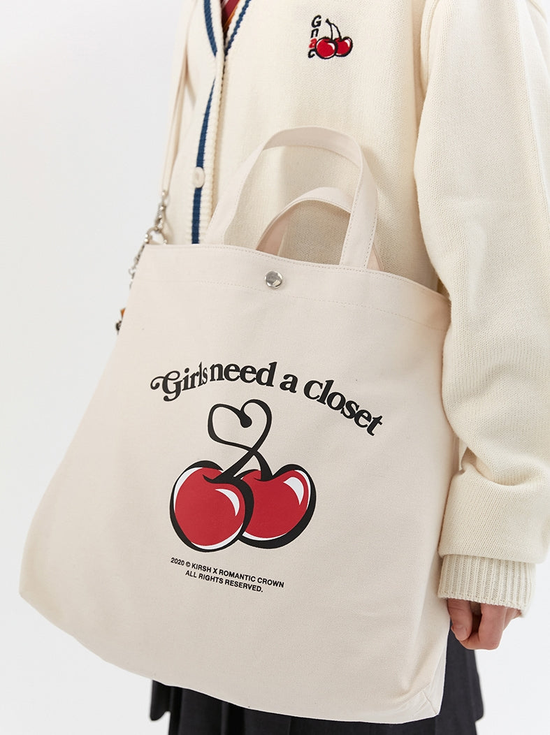 ロマンティッククラウン(ROMANTIC CROWN) [KIRSH X RMTCRW]CHERRY CROSS BAG_IVORY