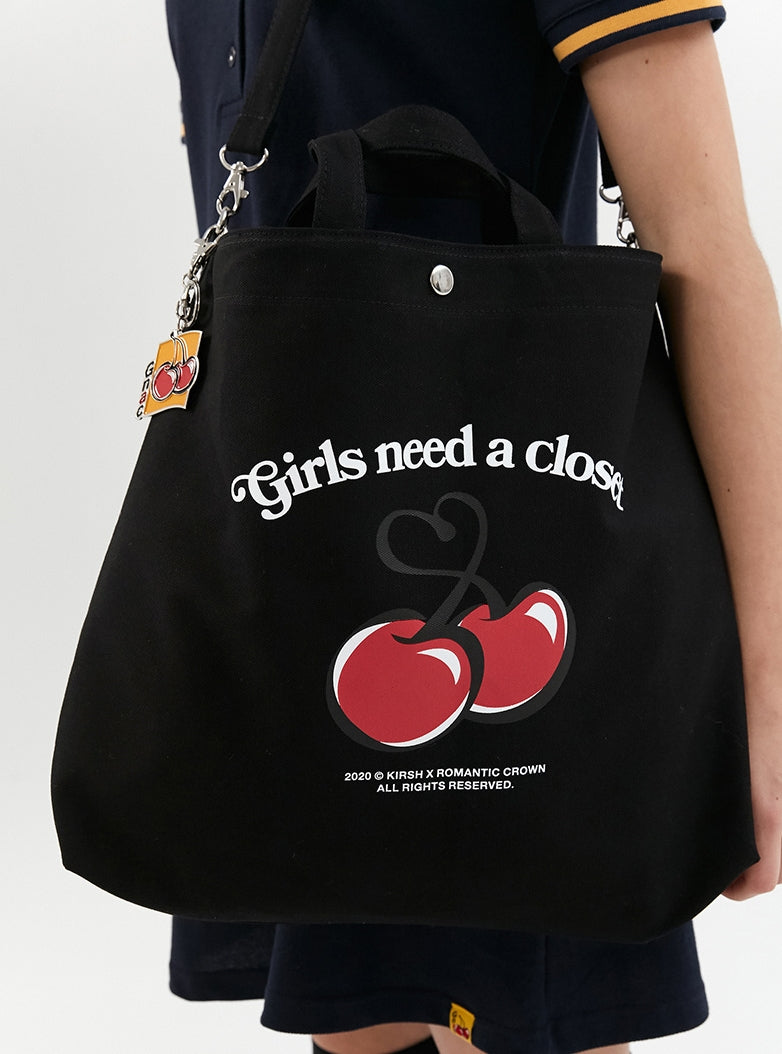 ロマンティッククラウン(ROMANTIC CROWN) [KIRSH X RMTCRW]CHERRY CROSS BAG_BLACK