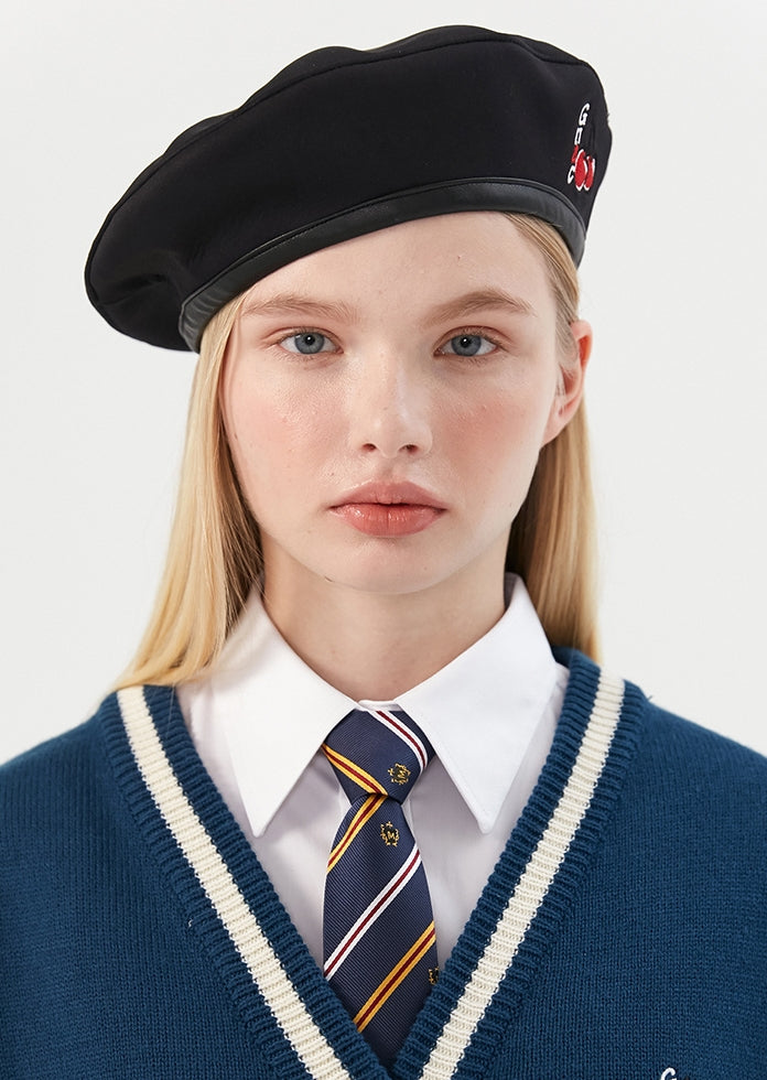 ロマンティッククラウン(ROMANTIC CROWN) [KIRSH X RMTCRW]GNAC CHERRY BERET_BLACK