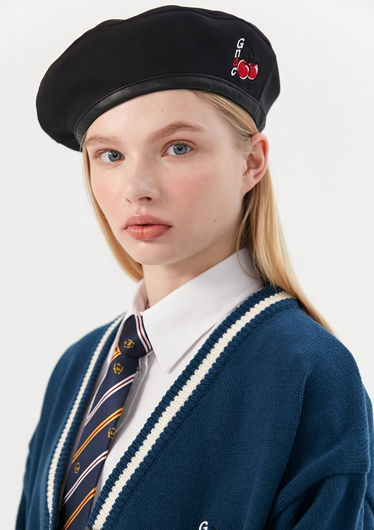 ロマンティッククラウン(ROMANTIC CROWN) [KIRSH X RMTCRW]GNAC CHERRY BERET_BLACK