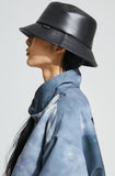 イーエスシースタジオ(ESC STUDIO) Leather bucket hat (black)