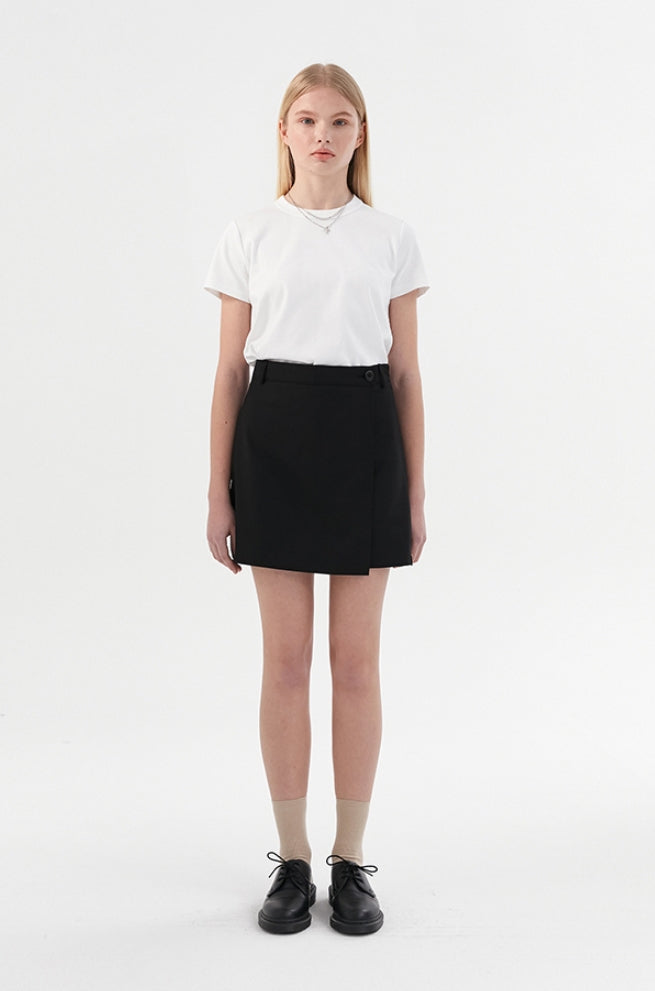 ロマンティッククラウン(ROMANTIC CROWN) [KIRSH X RMTCRW]WRAP SKIRT PANTS_BLACK