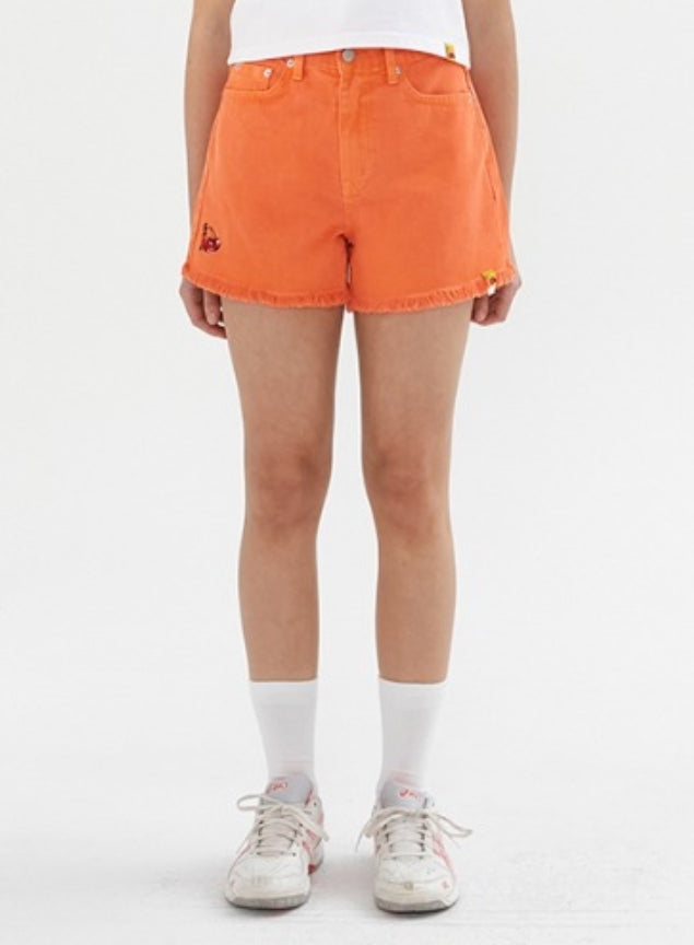 ロマンティッククラウン(ROMANTIC CROWN) [KIRSH X RMTCRW]GNAC CHERRY SHORT PANTS_ORANGE