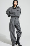 イーエスシースタジオ(ESC STUDIO)  Denim pocket pants (grey)