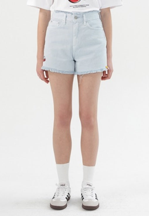 ロマンティッククラウン(ROMANTIC CROWN) [KIRSH X RMTCRW]GNAC CHERRY SHORT PANTS_LIGHT BLUE