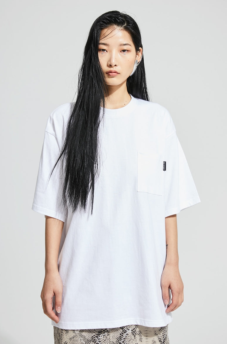 イーエスシースタジオ(ESC STUDIO)  ESC back print T-shirt (white)