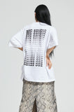 イーエスシースタジオ(ESC STUDIO)  ESC back print T-shirt (white)