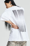 イーエスシースタジオ(ESC STUDIO)  ESC back print T-shirt (white)