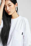 イーエスシースタジオ(ESC STUDIO)  ESC back print T-shirt (white)