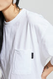 イーエスシースタジオ(ESC STUDIO)  ESC back print T-shirt (white)