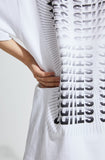 イーエスシースタジオ(ESC STUDIO)  ESC back print T-shirt (white)