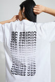 イーエスシースタジオ(ESC STUDIO)  ESC back print T-shirt (white)