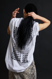 イーエスシースタジオ(ESC STUDIO)  ESC back print T-shirt (white)