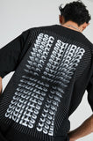 イーエスシースタジオ(ESC STUDIO)   ESC back print T-shirt (black)