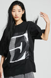 イーエスシースタジオ(ESC STUDIO)  E t-shirt (black)