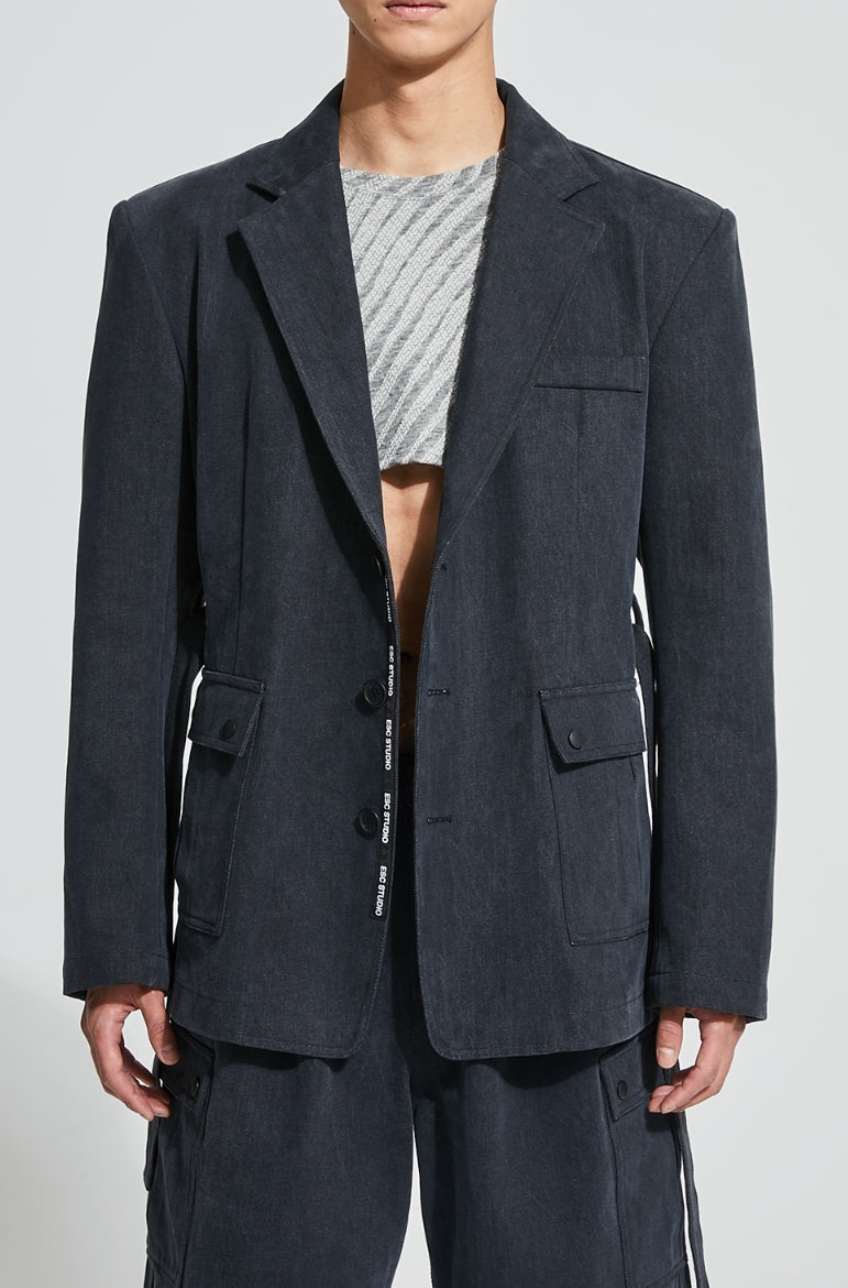 イーエスシースタジオ(ESC STUDIO)  Denim pocket blazer