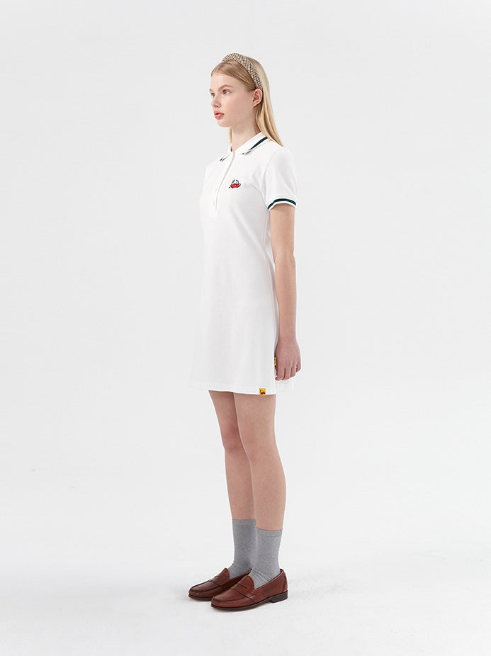 ロマンティッククラウン(ROMANTIC CROWN) [KIRSH X RMTCRW]GNAC COLLAR DRESS_WHITE