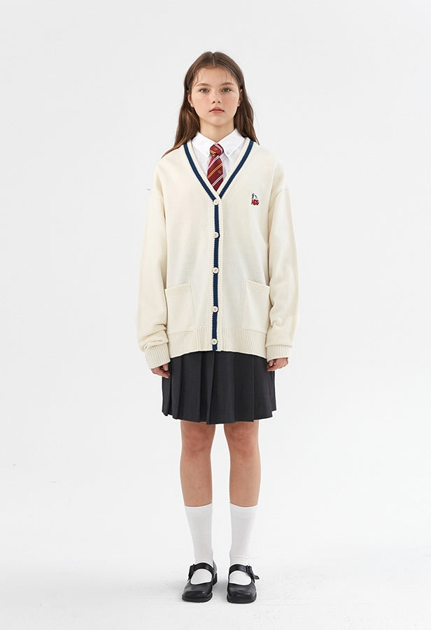 ロマンティッククラウン(ROMANTIC CROWN) [KIRSH X RMTCRW]GNAC KNIT CARDIGAN_OATMEAL